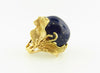 18K Yellow Gold, Lapis Lazuli Dome Ring | 18 Karat Appraisers | Beverly Hills, CA | Fine Jewelry