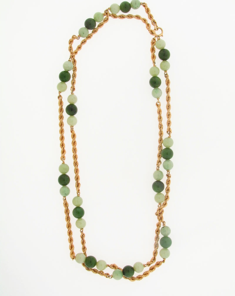 Chunky Bead Necklace Gold | Boston Proper