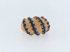 18K-YG LAPIS LAZULI DOME RING