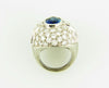 Platinum Sapphire and Diamond Ring | 18 Karat Appraisers | Beverly Hills, CA | Fine Jewelry