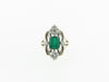 PLATINUM DIAMOND AND EMERALD RING | 18 Karat Appraisers | Beverly Hills, CA | Fine Jewelry