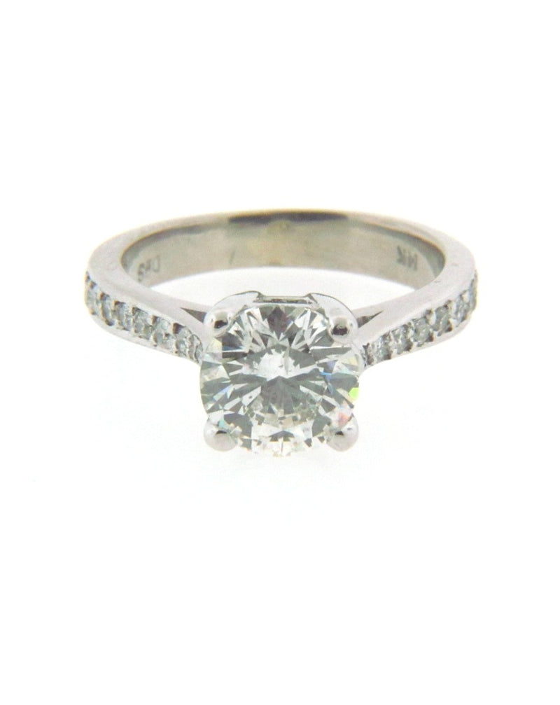 14K White Gold Diamond Solitaire Ring | 18 Karat Appraisers | Beverly Hills, CA | Fine Jewelry