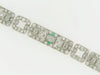 PLATINUM DIAMOND AND EMERALD BRACELET | 18 Karat Appraisers | Beverly Hills, CA | Fine Jewelry