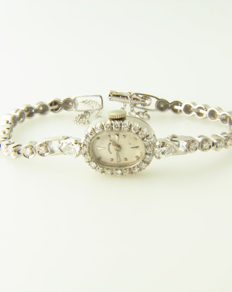 14K White Gold, Diamond Wristwatch | 18 Karat Appraisers | Beverly Hills, CA | Fine Jewelry