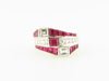 14K White Gold, Ruby and Diamond Ring | 18 Karat Appraisers | Beverly Hills, CA | Fine Jewelry