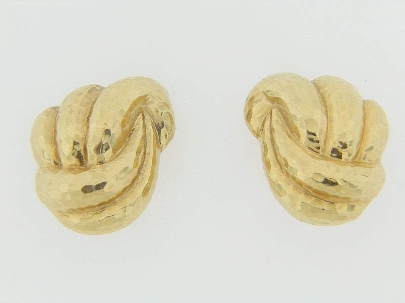 18K YELLOW GOLD EARCLIPS | 18 Karat Appraisers | Beverly Hills, CA | Fine Jewelry