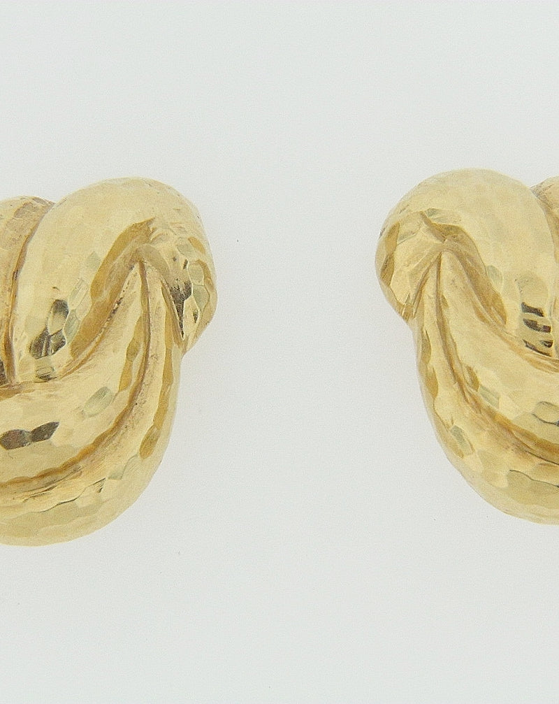 18K YELLOW GOLD EARCLIPS | 18 Karat Appraisers | Beverly Hills, CA | Fine Jewelry