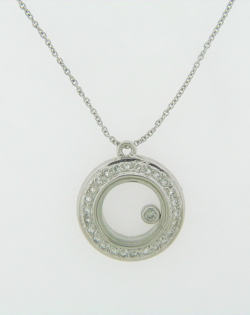 18K WHITE GOLD DIAMOND PENDANT | 18 Karat Appraisers | Beverly Hills, CA | Fine Jewelry