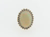 14K Yellow Gold White Opal and Diamond Ring | 18 Karat Appraisers | Beverly Hills, CA | Fine Jewelry