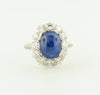 Platinum and 18K White Gold, Sapphire and Diamond Ring | 18 Karat Appraisers | Beverly Hills, CA | Fine Jewelry