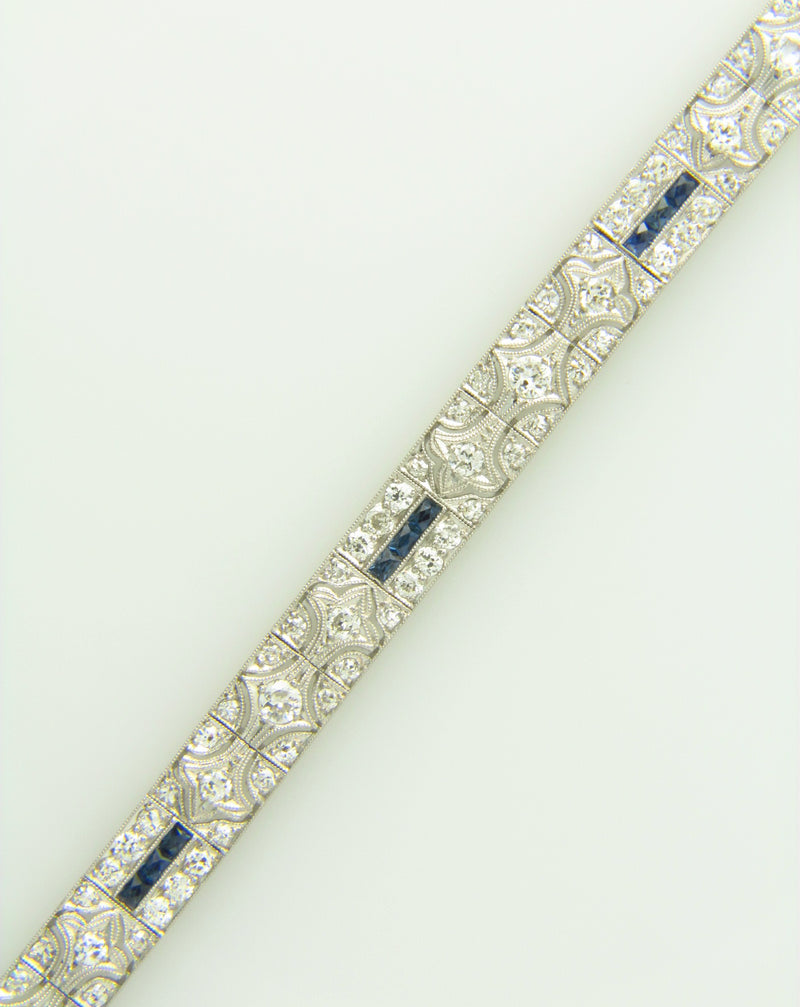 Art Deco, Platinum Diamond Bracelet