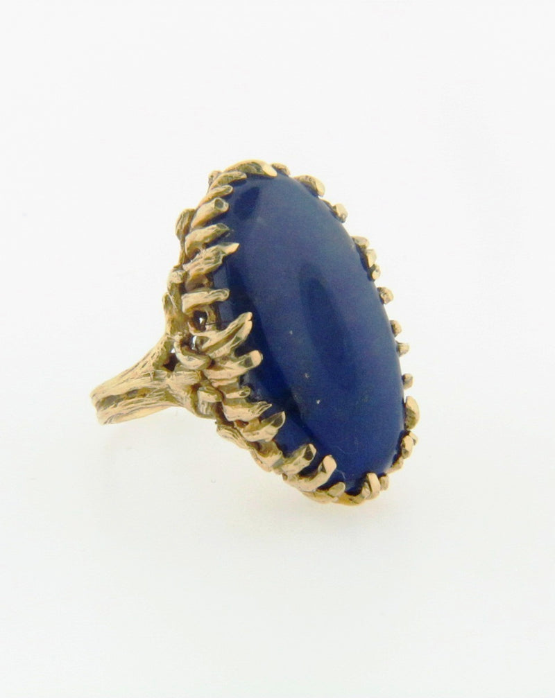 18K Yellow Gold Lapis Lazuli Ring | 18 Karat Appraisers | Beverly Hills, CA | Fine Jewelry