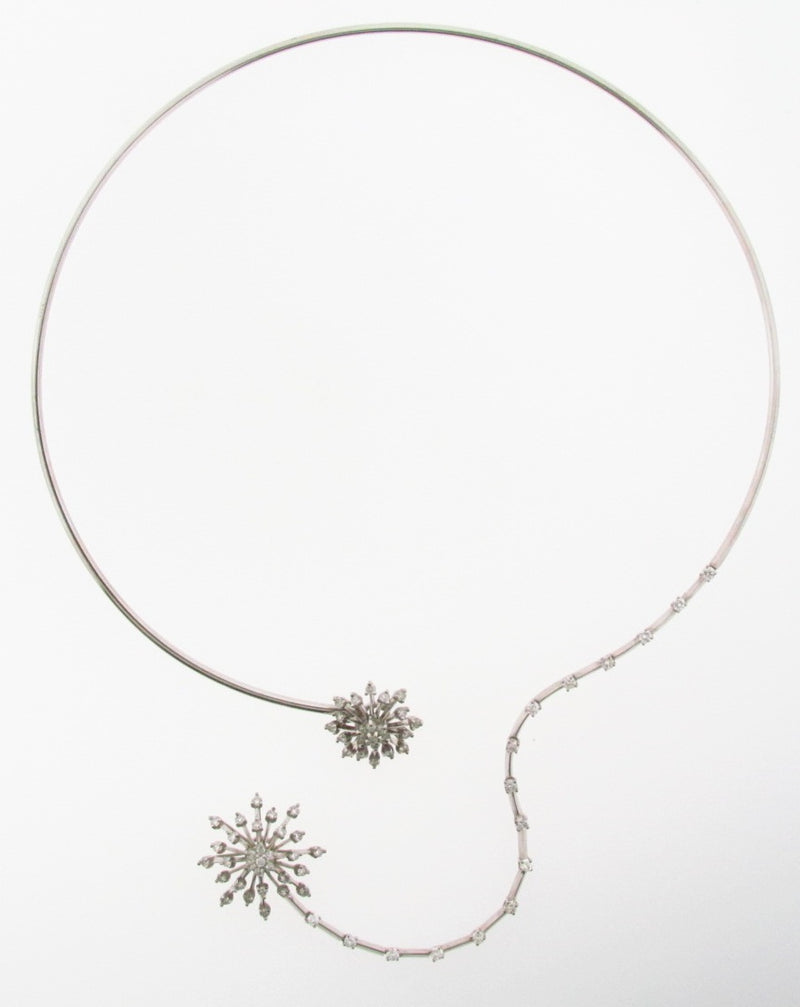 14K White Gold Diamond Necklace | 18 Karat Appraisers | Beverly Hills, CA | Fine Jewelry