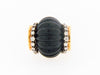 18K-YG ONYX AND DIAMOND RING BY "R.STONE" | 18 Karat Appraisers | Beverly Hills, CA | Fine Jewelry