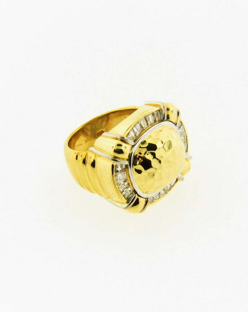 18K Yellow Gold Diamond Ring | 18 Karat Appraisers | Beverly Hills, CA | Fine Jewelry