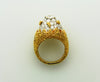 18K Yellow Gold and Platinum, Diamond Dome Ring | 18 Karat Appraisers | Beverly Hills, CA | Fine Jewelry