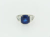 PLATINUM SAPPHIRE AND DIAMOND RING | 18 Karat Appraisers | Beverly Hills, CA | Fine Jewelry