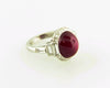 PLAT+18K-WG STAR RUBY AND DIAMOND RING | 18 Karat Appraisers | Beverly Hills, CA | Fine Jewelry