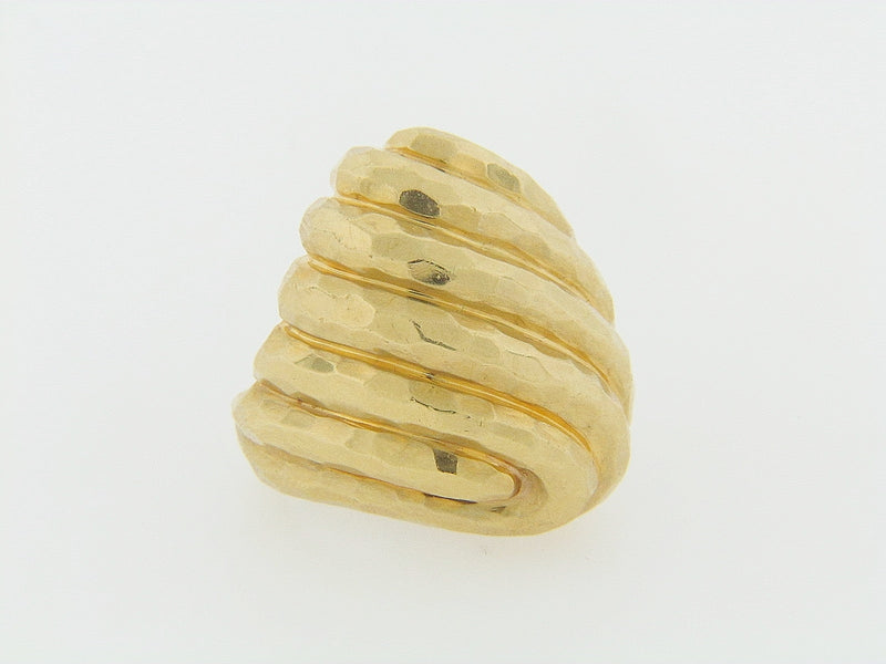 18K-YG RING BY "HENRY DUNAY"