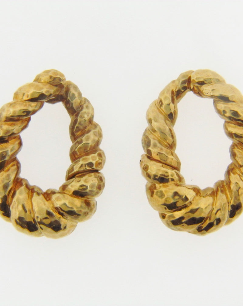 18K-YG HOOP EARRINGS