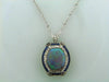 Art Deco, Platinum Opal, Sapphire, and Diamond Pendant | 18 Karat Appraisers | Beverly Hills, CA | Fine Jewelry