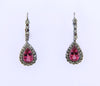 Platinum + 18K-WG Pink Tourmaline Earrings
