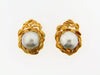 18K Yellow Gold Mabe Pearl Earrings | 18 Karat Appraisers | Beverly Hills, CA | Fine Jewelry