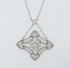 PLATINUM DIAMOND AND PEARL PENDANT | 18 Karat Appraisers | Beverly Hills, CA | Fine Jewelry