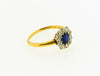 Edwardian 18K Yellow and White Gold, Sapphire and Diamond Ring