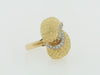 18K YELLOW GOLD DIAMOND SCALLOP RING | 18 Karat Appraisers | Beverly Hills, CA | Fine Jewelry