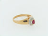 14K-YG RUBY AND DIAMOND RING