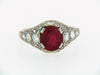 PLATINUM BURMESE RUBY AND DIAMOND RING | 18 Karat Appraisers | Beverly Hills, CA | Fine Jewelry