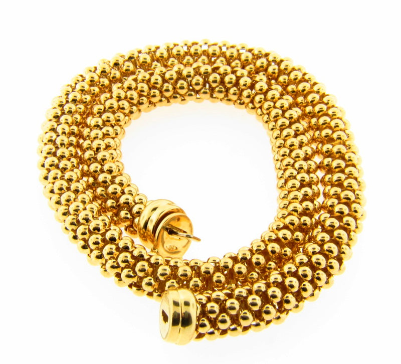 14K Yellow Gold, Beaded Necklace | 18 Karat Appraisers | Beverly Hills, CA | Fine Jewelry