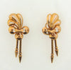 Retro, 18K Rose Gold Retro Dangle Earrings | 18 Karat Appraisers | Beverly Hills, CA | Fine Jewelry