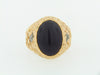 14K YELLOW GOLD BLACK ONYX AND DIAMOND RING | 18 Karat Appraisers | Beverly Hills, CA | Fine Jewelry