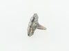 Art Deco, Platinum Diamond and Sapphire Ring