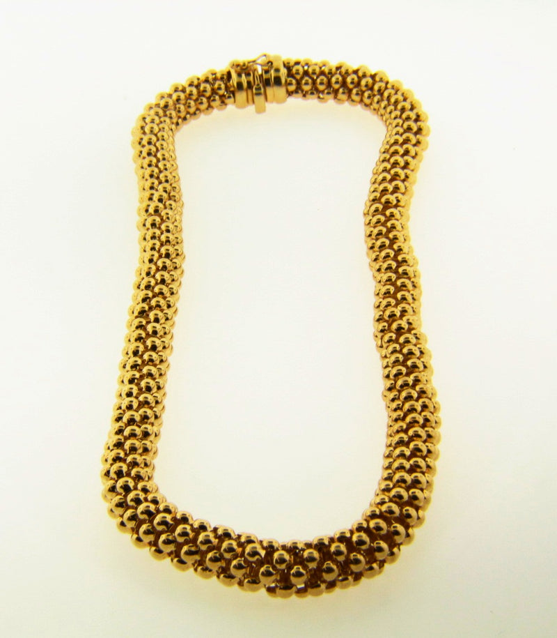 14K Yellow Gold, Beaded Necklace | 18 Karat Appraisers | Beverly Hills, CA | Fine Jewelry