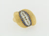 18K YELLOW GOLD DIAMOND AND SAPPHIRE RING | 18 Karat Appraisers | Beverly Hills, CA | Fine Jewelry