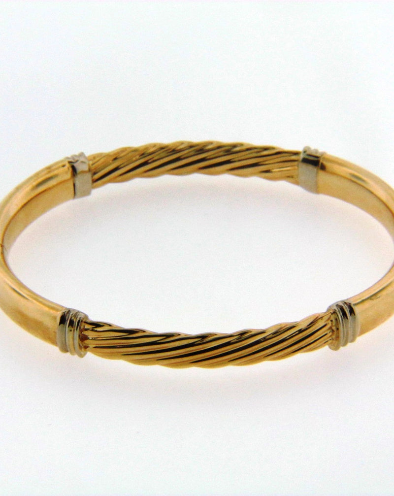 14K Yellow Gold Bangle Bracelet | 18 Karat Appraisers | Beverly Hills, CA | Fine Jewelry