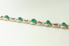 Art Deco, 18K White Gold Emerald and Diamond Bracelet