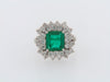 PLATINUM COLOMBIAN EMERALD AND DIAMOND RING | 18 Karat Appraisers | Beverly Hills, CA | Fine Jewelry