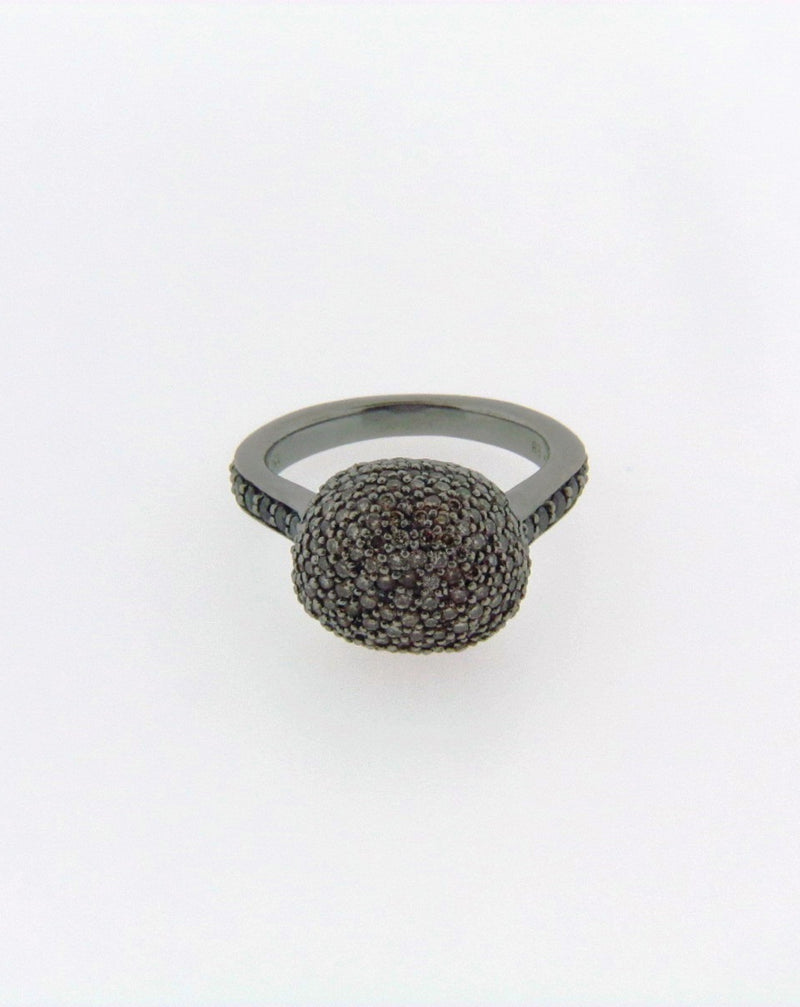 18K Blackened Gold Diamond Ring | 18 Karat Appraisers | Beverly Hills, CA | Fine Jewelry