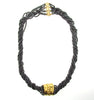 18K and 14K Yellow Gold Hematite Necklace | 18 Karat Appraisers | Beverly Hills, CA | Fine Jewelry