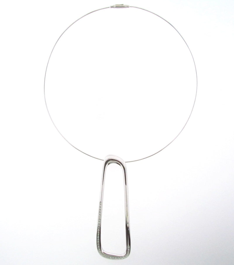 18K-WG ABSTRACT DIAMOND PENDANT | 18 Karat Appraisers | Beverly Hills, CA | Fine Jewelry