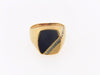 14K Yellow Gold Onyx and Diamond Ring | 18 Karat Appraisers | Beverly Hills, CA | Fine Jewelry