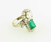 14K White Gold, Emerald and Diamond Ring | 18 Karat Appraisers | Beverly Hills, CA | Fine Jewelry