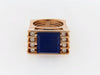 18K Yellow Gold, Lapis Lazuli and Diamond Ring | 18 Karat Appraisers | Beverly Hills, CA | Fine Jewelry