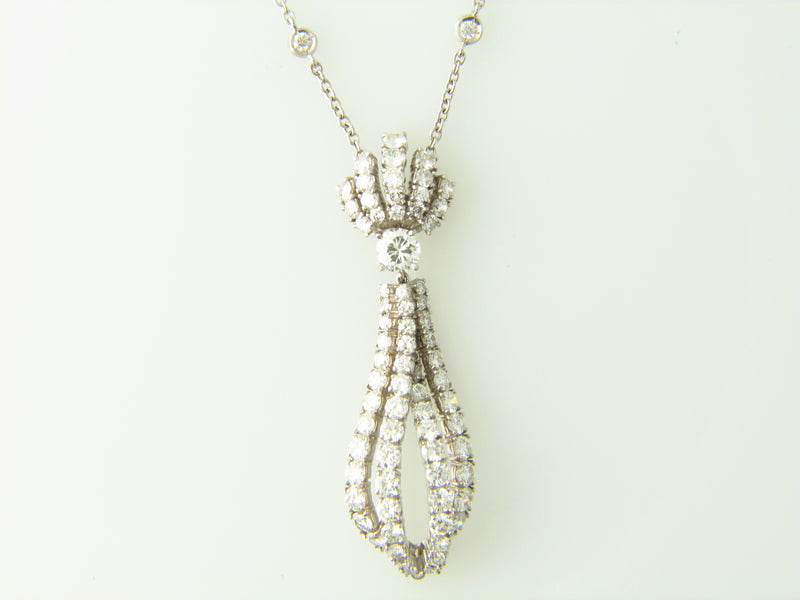 18K White Gold, Diamond Dangling Pendant | 18 Karat Appraisers | Beverly Hills, CA | Fine Jewelry
