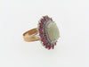 14K GOLD OPAL, RUBY, DIAMOND RING | 18 Karat Appraisers | Beverly Hills, CA | Fine Jewelry