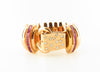 Retro 14K Rose and Yellow Gold, Ruby and Diamond Bracelet | 18 Karat Appraisers | Beverly Hills, CA | Fine Jewelry